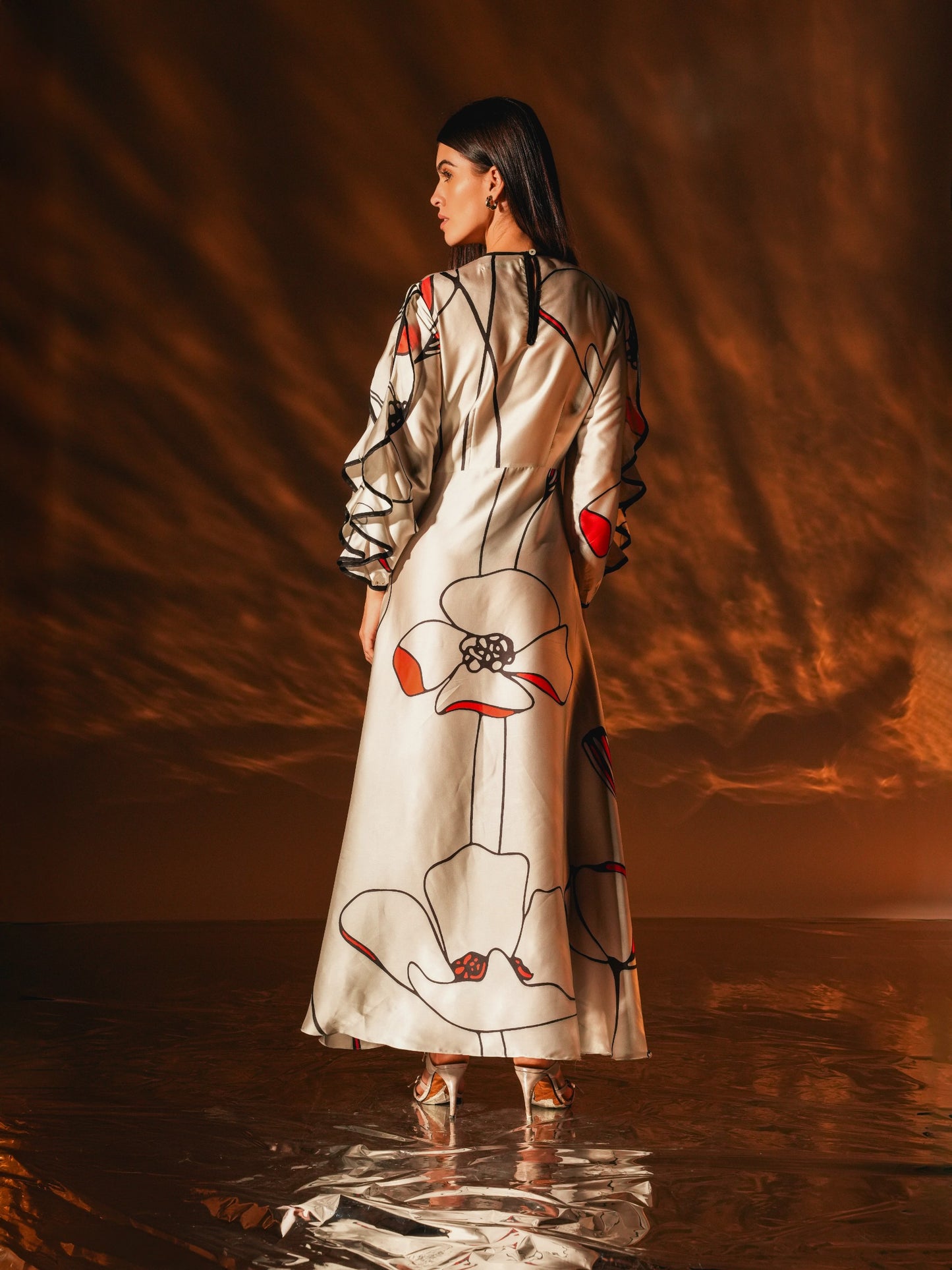 Ivory Muse Petal Dress