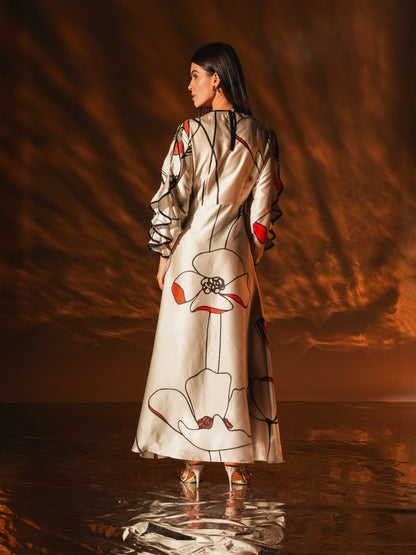 Ivory Muse Petal Dress