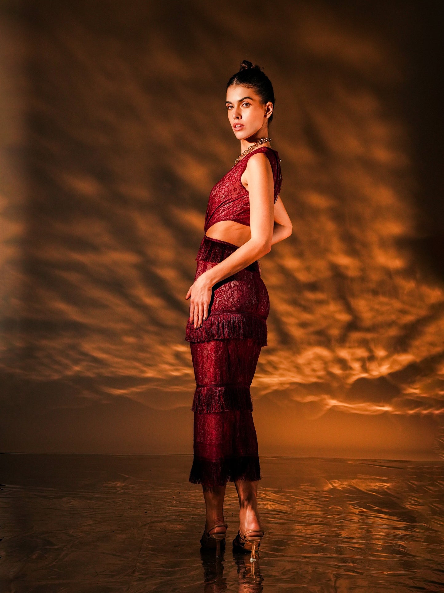 Ruby Fringe Midi Dress