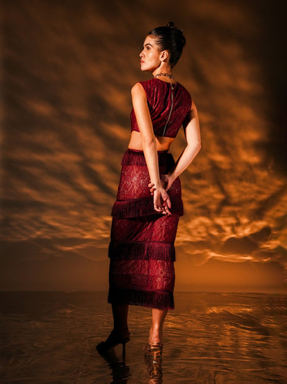 Ruby Fringe Midi Dress