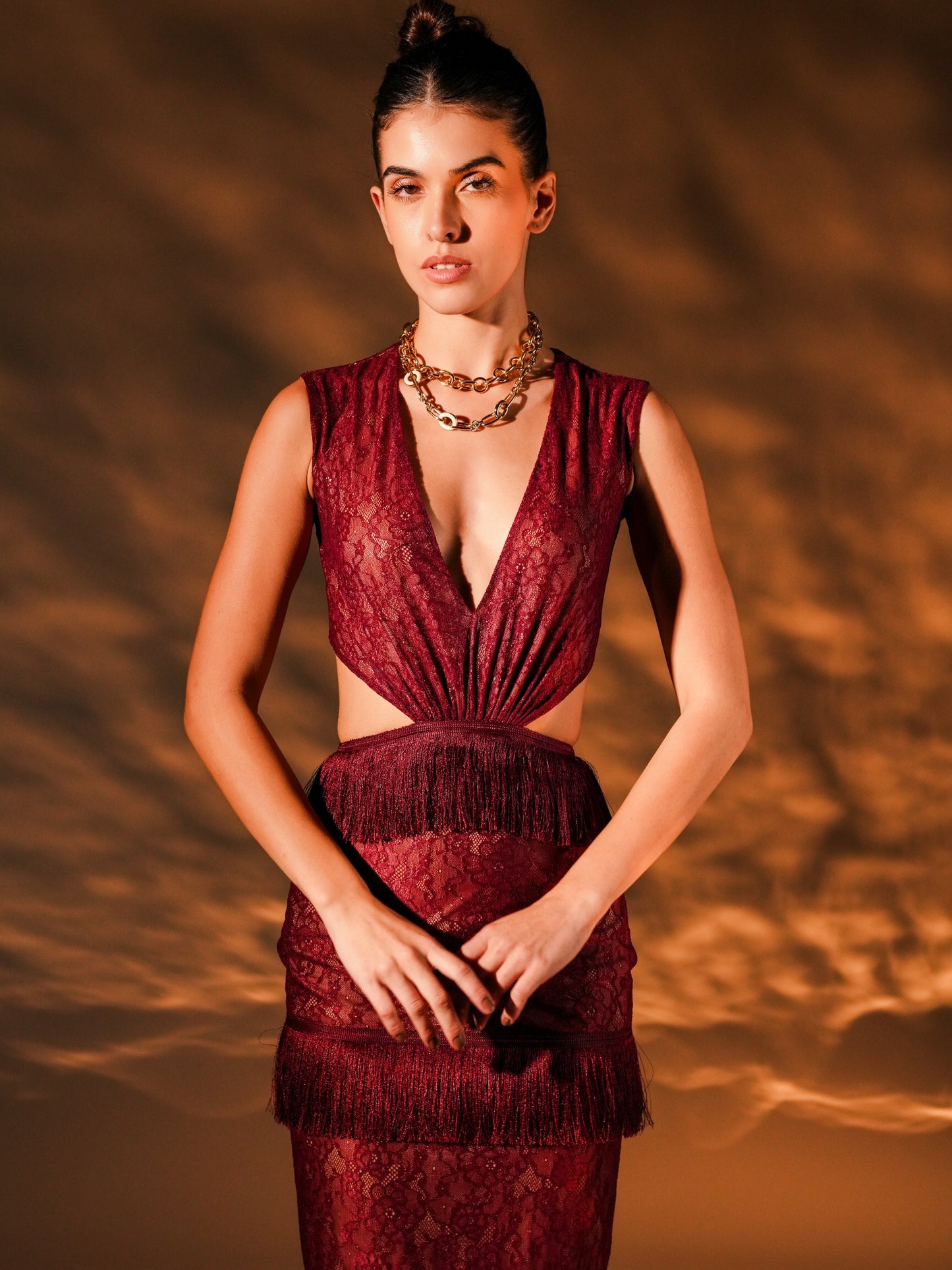 Ruby Fringe Midi Dress