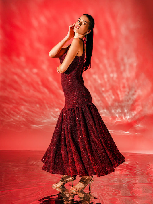 Red Mirage Evening Dress